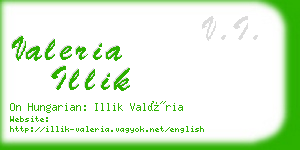 valeria illik business card